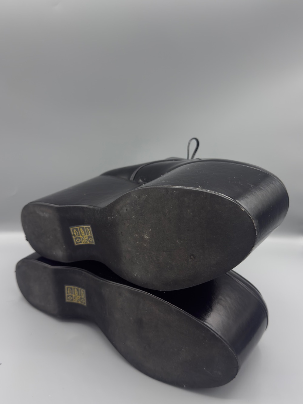 Jeffrey Campbell 🖤 Black Platform Lace-Up Shoes 7.5 - Picture 5 of 6